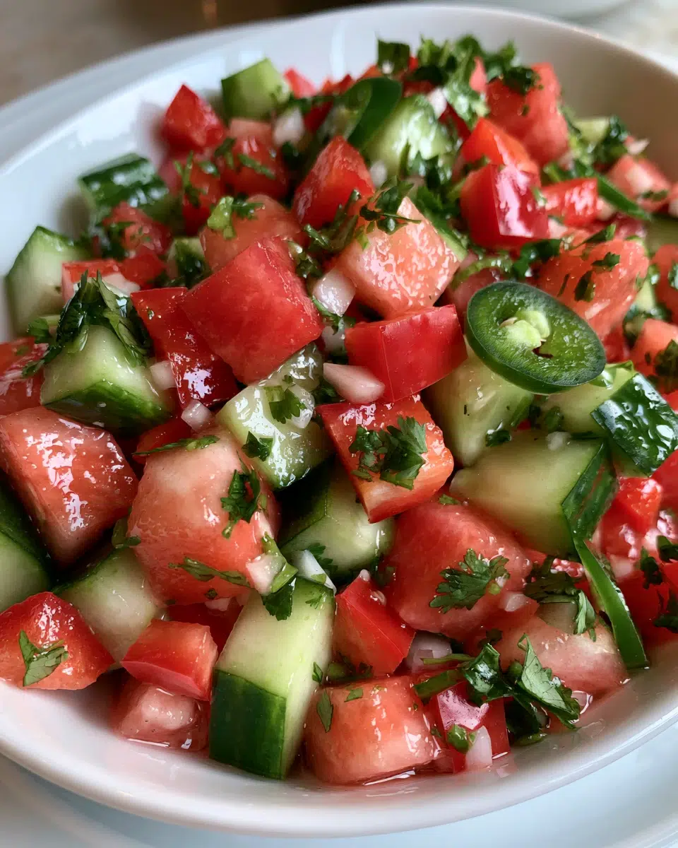 Cucumber Watermelon Salsa (Fresh, Spicy, Easy)