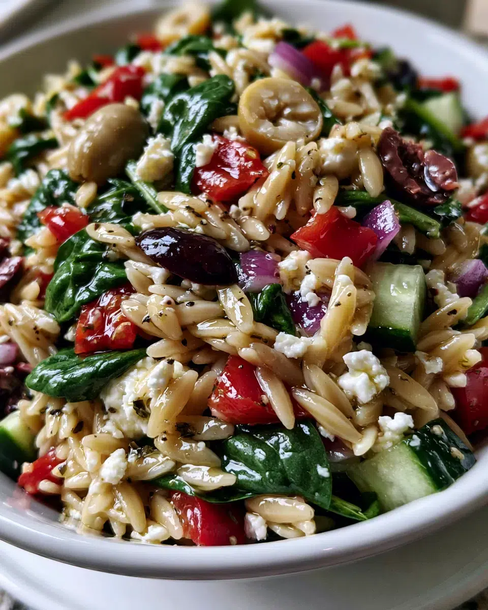 greek orzo pasta salad pinterest 1