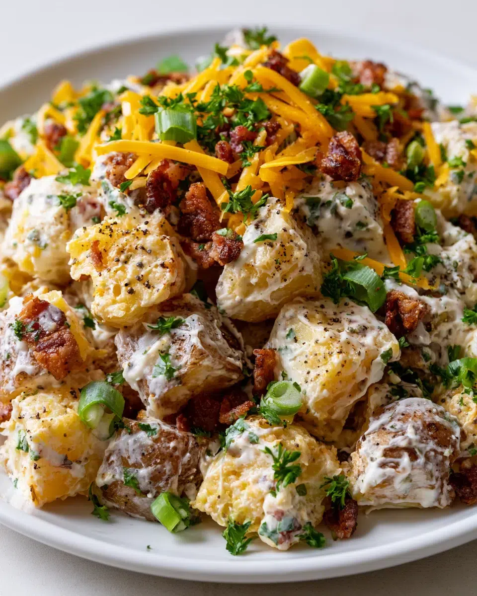 loaded baked potato salad pinterest