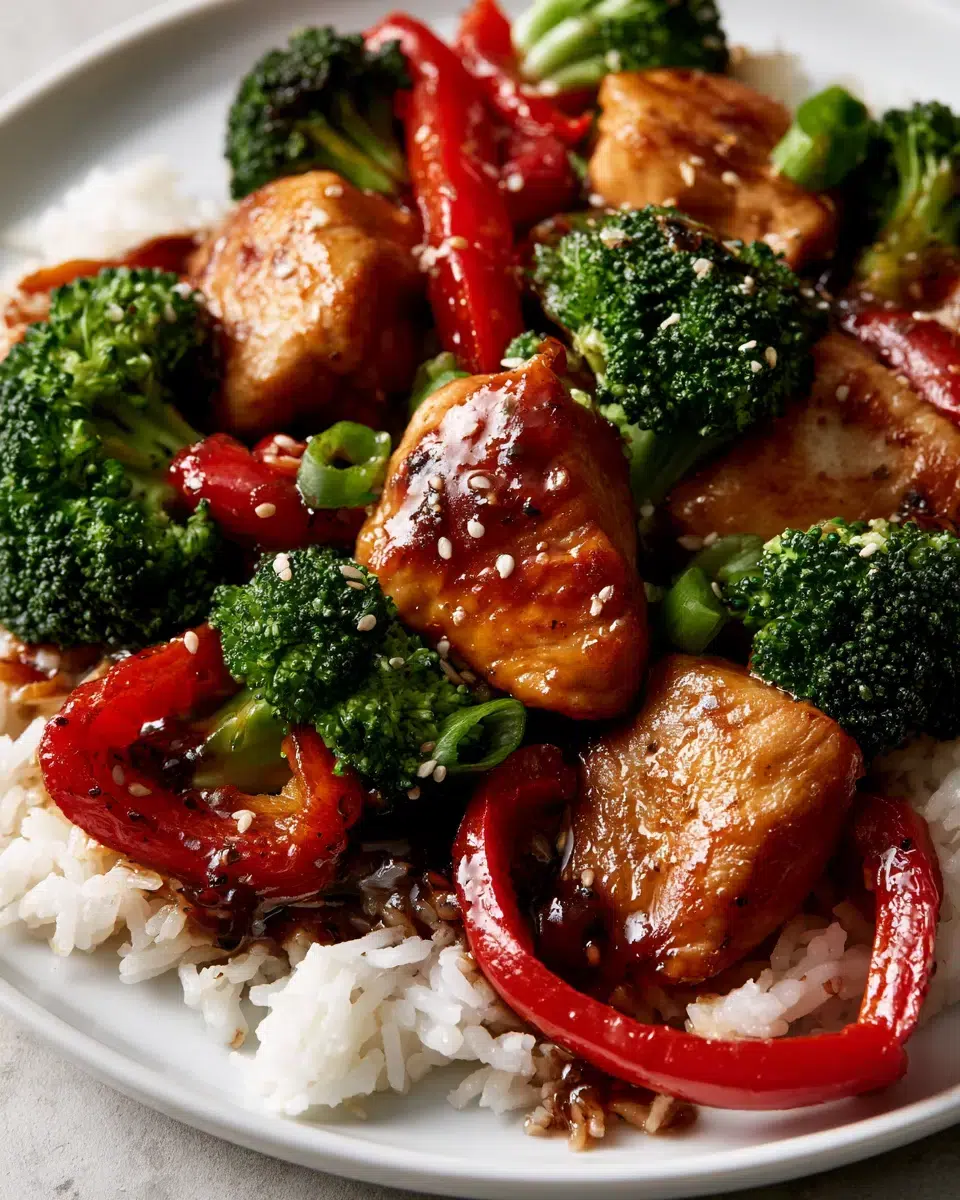 teriyaki chicken broccoli stir fry pinterest