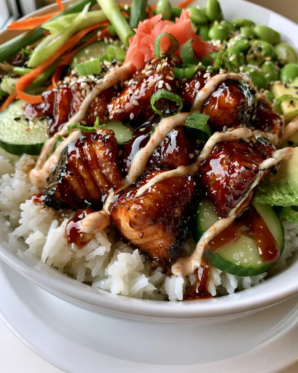 teriyaki salmon bowls ingredients 1